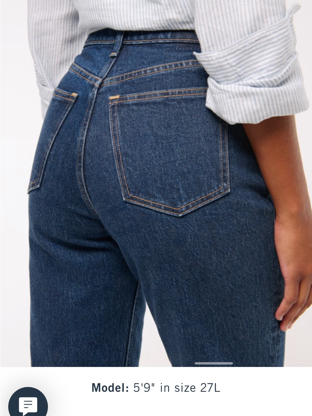 Abercrombie Curve Love Ultra High Rise 90s Straight Jean 26 Short - Picture 4 of 7